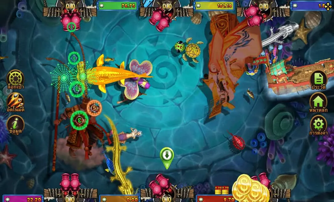 ภาพตัวอย่างเกมยิงปลา Fish Hunting Li kui Pi Yu