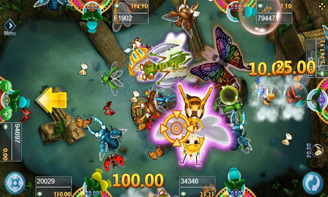 ภาพตัวอย่างเกมยิงปลา Insect Paradise