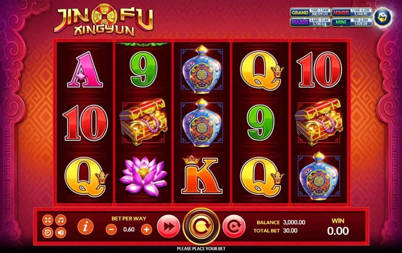 ภาพตัวอย่างเกมสล็อต Jin Fu Xing Yun