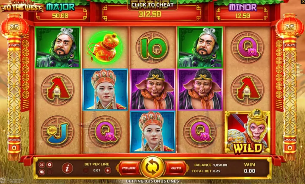 ภาพตัวอย่างเกมสล็อต Journey To The West