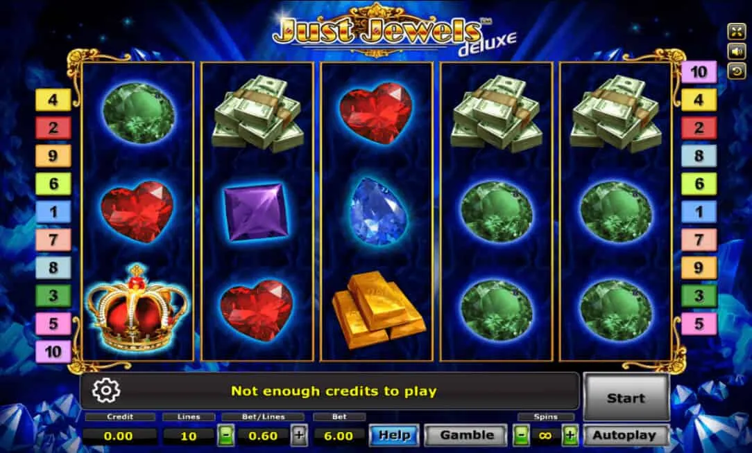 ภาพตัวอย่างเกมสล็อต Just Jewels