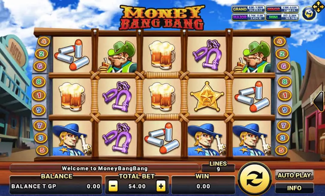 ภาพตัวอย่างเกมสล็อต Money Bang Bang