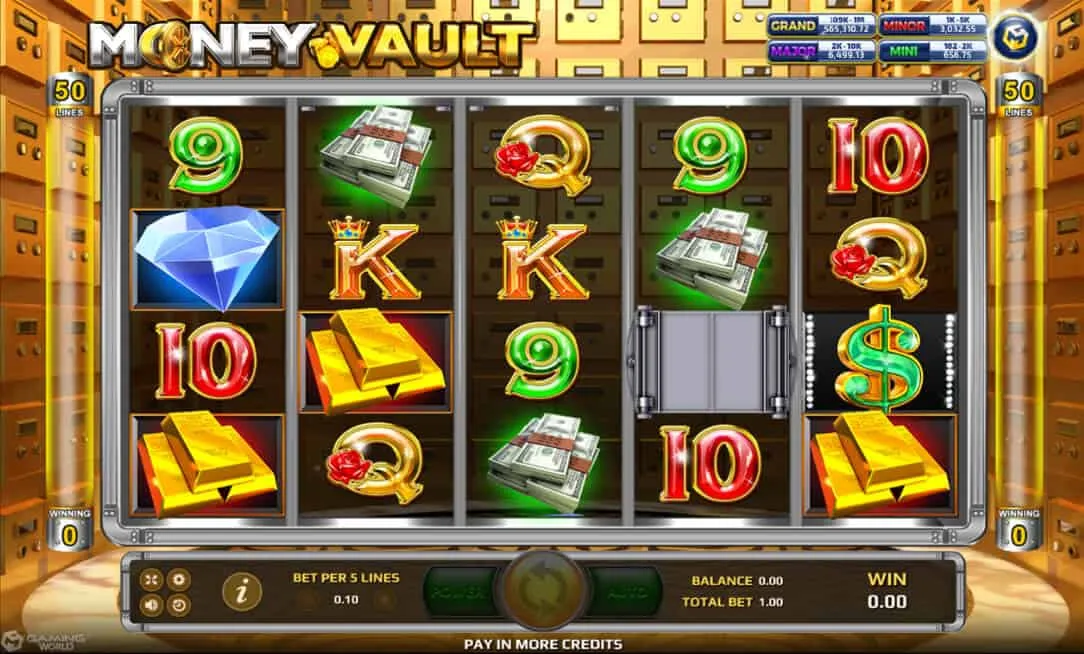 ภาพตัวอย่างเกมสล็อต Money Vault