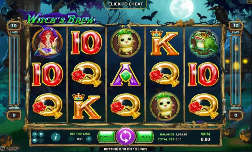 ภาพตัวอย่างเกมสล็อต Witch’s Brew