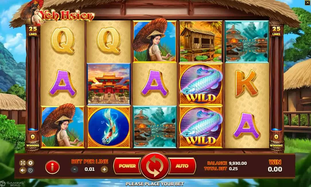 ภาพตัวอย่างเกมสล็อต Yeh Hsien
